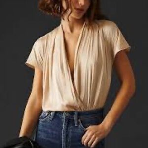 Paige dijon bodysuit ecru